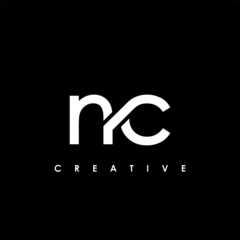 NC Letter Initial Logo Design Template Vector Illustration