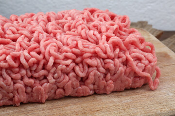 minced meat as ingredient for burgers