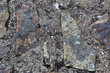 Seamless old ashlar stone wall -  texture, background.