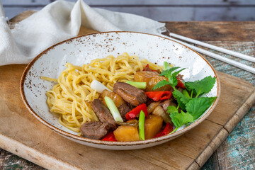 Duck stir fry