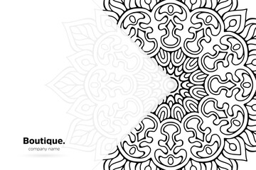 Dreamy wallpaper with mandala pattern