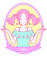 12星座　イラスト　文字入り