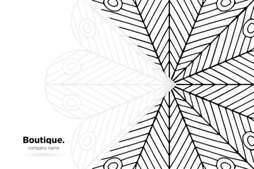 Dreamy wallpaper with mandala pattern