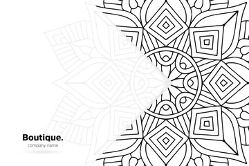 Dreamy wallpaper with mandala pattern