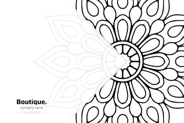 Dreamy wallpaper with mandala pattern