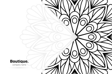 Dreamy wallpaper with mandala pattern