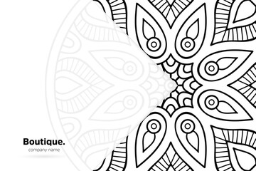 Dreamy wallpaper with mandala pattern