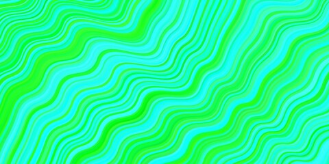 Fototapeta na wymiar Light Green vector background with bent lines.