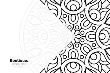 Dreamy wallpaper with mandala pattern