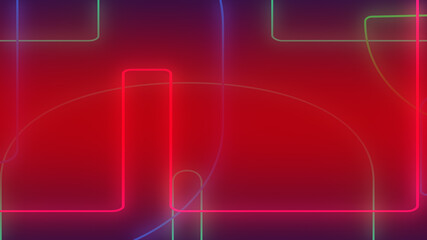 Abstract dark red pink and purple neon light gradient background.3d render illustration.