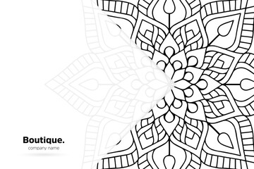 Dreamy wallpaper with mandala pattern