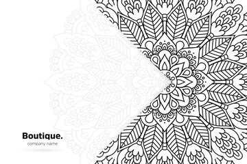 Dreamy wallpaper with mandala pattern