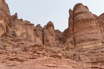 Fototapeta premium Solomon's Pillars in Timna Park near Eilat in southern Israel 