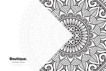 Dreamy wallpaper with mandala pattern