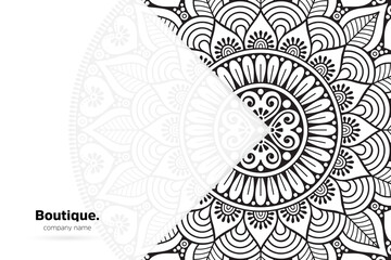 Dreamy wallpaper with mandala pattern