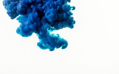 abstract blue smoke