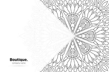 Dreamy wallpaper with mandala pattern