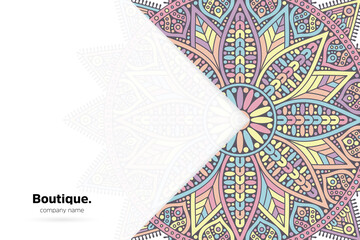 Dreamy wallpaper with mandala pattern