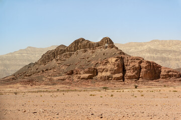 Fototapeta na wymiar Beautiful, breath taking, and expansive Timna park in southern Israel near Eilat. 