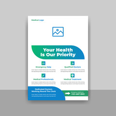 Medical Healthcare Flyer Template | Poster, Brochure for Medical design	