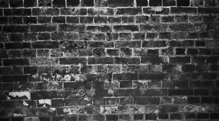 Black-white photo of the ancient wall