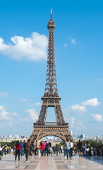 Obraz premium Eiffel tower and Trocadero square, Paris, France
