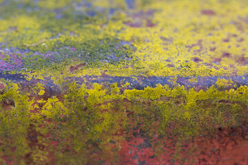Rusty metal wall, abstract background