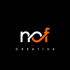 NOF Letter Initial Logo Design Template Vector Illustration