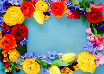 Flowers festive composition