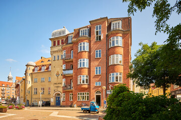 old european traditional building in denmark