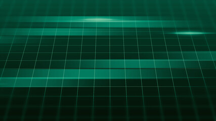 グラデーションの緑色グリッドCG背景