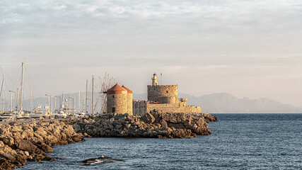 Rhodes Fort of Saint Nicholas Panorama