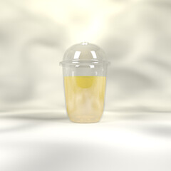 3d plastic cup model, perfect for mock up.