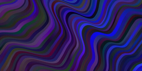 Dark Pink, Blue vector layout with curves.