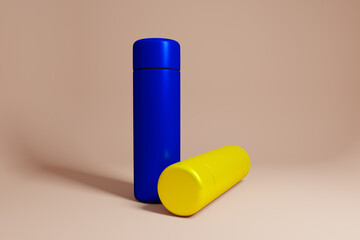 3D Model tumbler glass in various colors