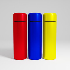 3D Model tumbler glass in various colors
