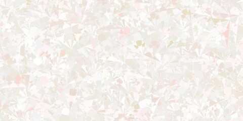 Light Pink, Green vector backdrop with triangles, lines.