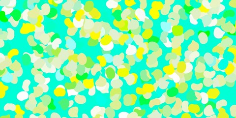 Light green, yellow vector template with abstract forms.