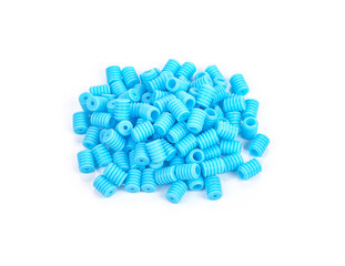 Rubber stopper for adjusting the mask strap on white