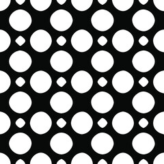 Geometric vector pattern with Black and white colors. Seamless abstract ornament for wallpapers and backgrounds.