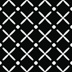 Geometric vector pattern with Black and white colors. Seamless abstract ornament for wallpapers and backgrounds.