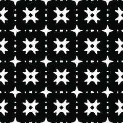 Geometric vector pattern with Black and white colors. Seamless abstract ornament for wallpapers and backgrounds.