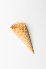 Ice cream cone in studio