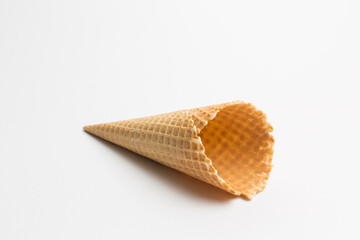 Ice cream cone in studio