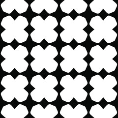 Geometric vector pattern with Black and white colors. Seamless abstract ornament for wallpapers and backgrounds.