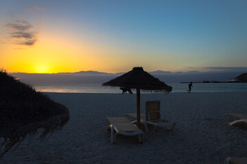 Sunset in aginha