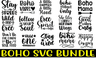 boho SVG design bundle Cut Files for Cutting Machines like Cricut and Silhouette
