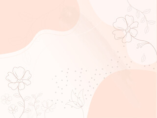 Floral Abstract Background With Copy Space.