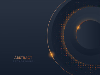 Abstract Black Background With Lights Effect.