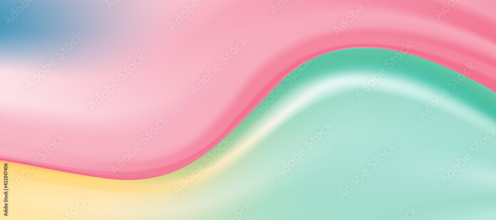 Poster web header background design with liquid red and green paint flow. abstract fluid background for web